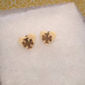 Tory burch heart studs